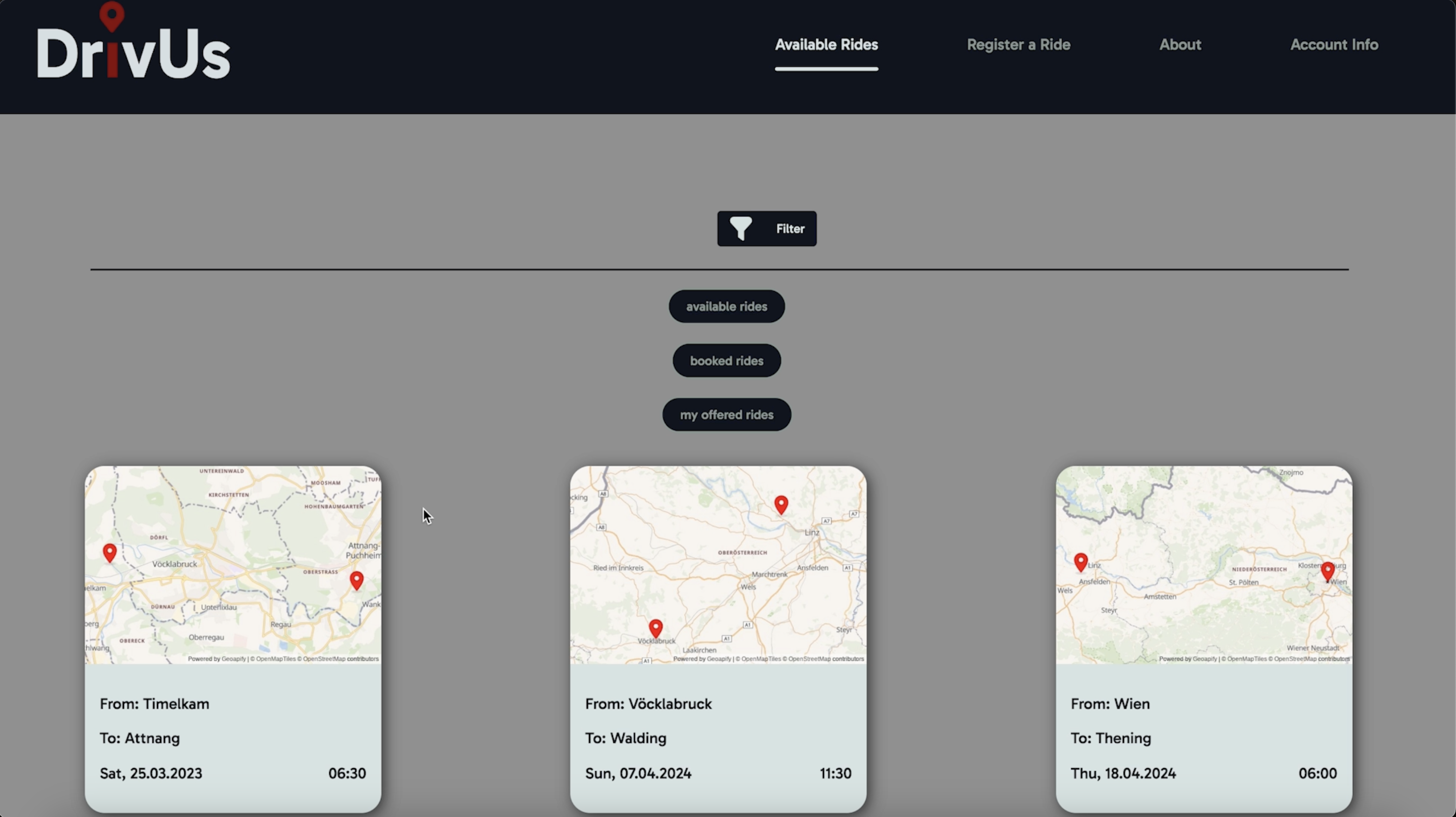 Drivus Web Screenshot